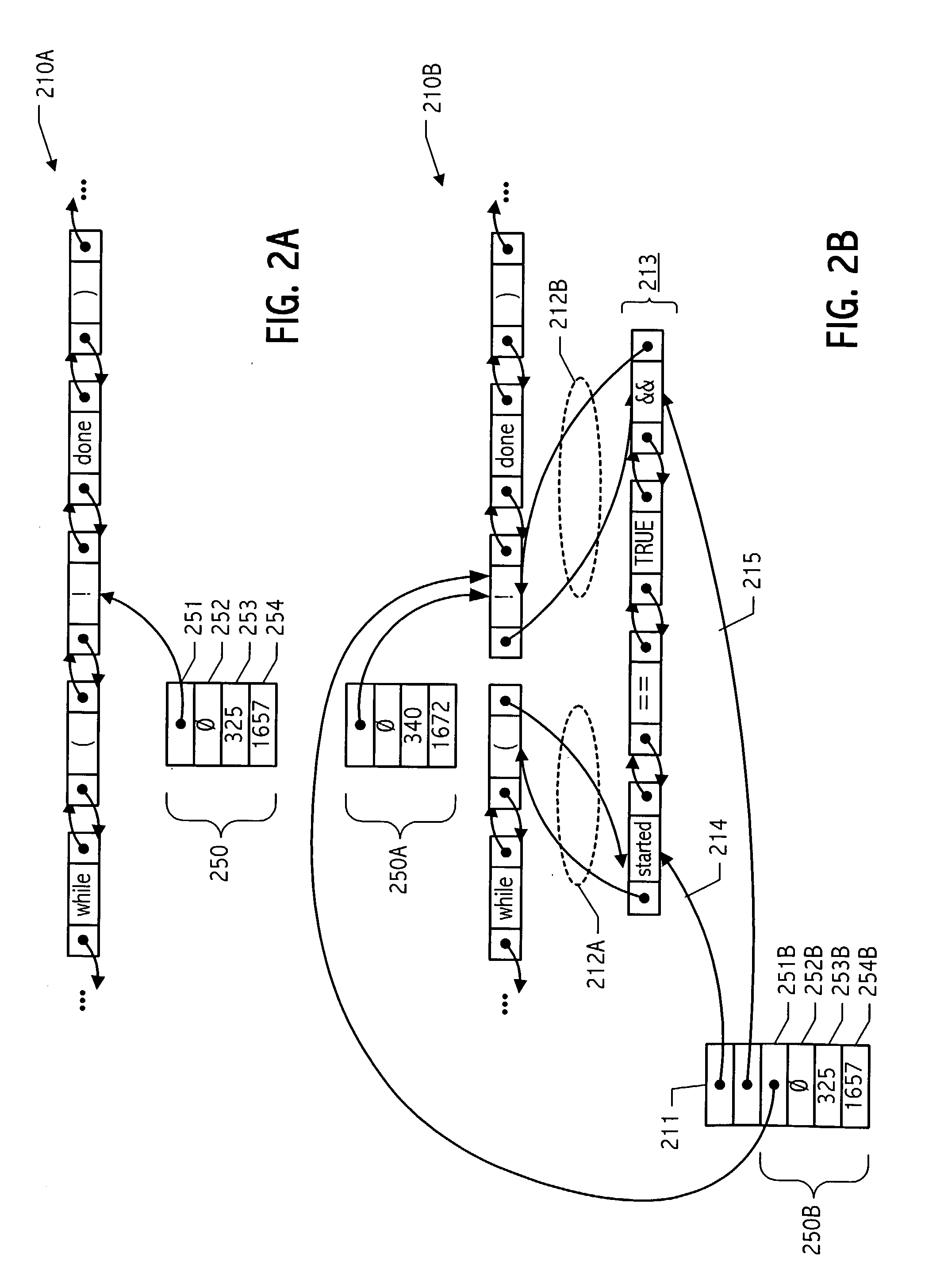 Undo/redo technique with insertion point state handling for token-oriented representation of program code