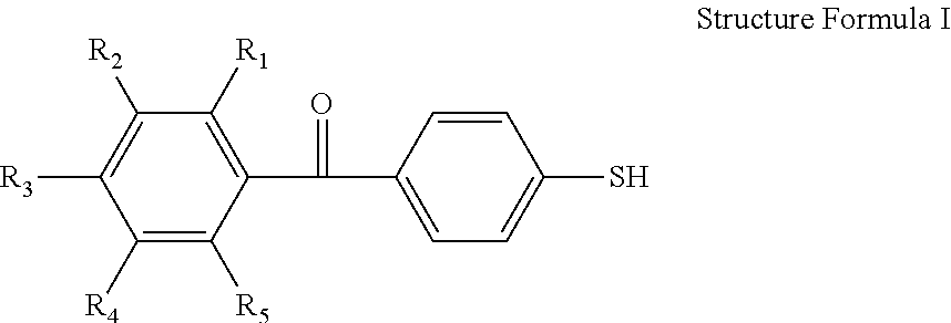 Mercapto benzophenone compounds, compositions and preparations method thereof