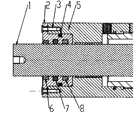 Combined cylinder cover with built-in separated gasket sleeve