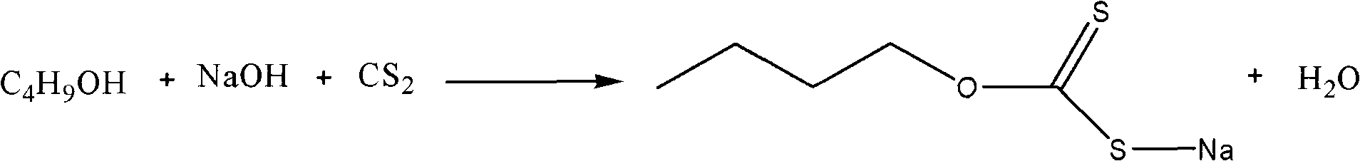 Process for synthesizing sodium butyl xanthate