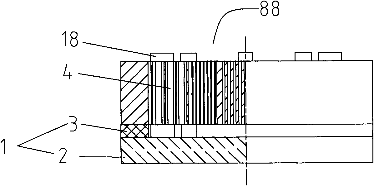 Capacitive single-mass block full comb electrode sensor for triaxial acceleration and manufacturing method thereof