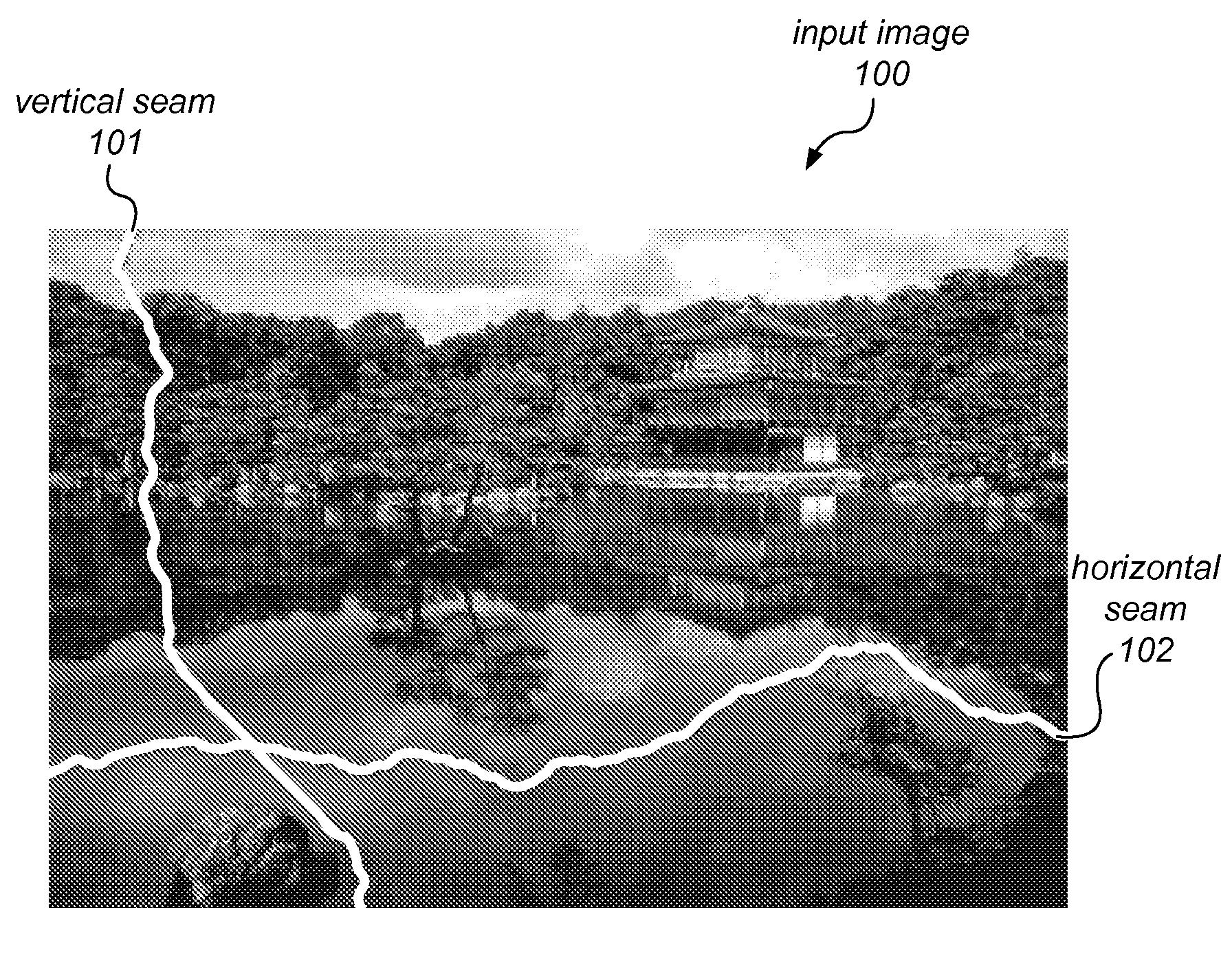 Seam-Based Reduction and Expansion of Images Using Partial Solution Matrix Dependent on Dynamic Programming Access Pattern