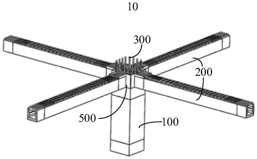 UHPC-based fabricated combined beam-column joint and construction method thereof