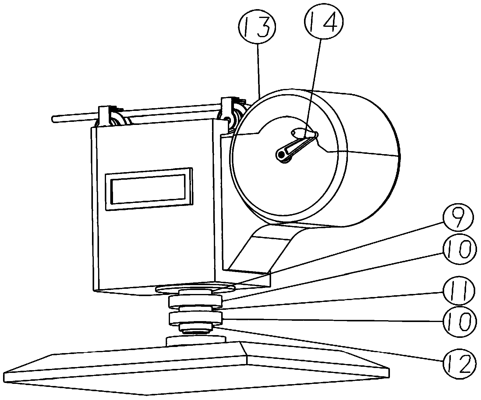 Speed reducer for ground retrieving of small wheel type take-off and landing unmanned aircraft