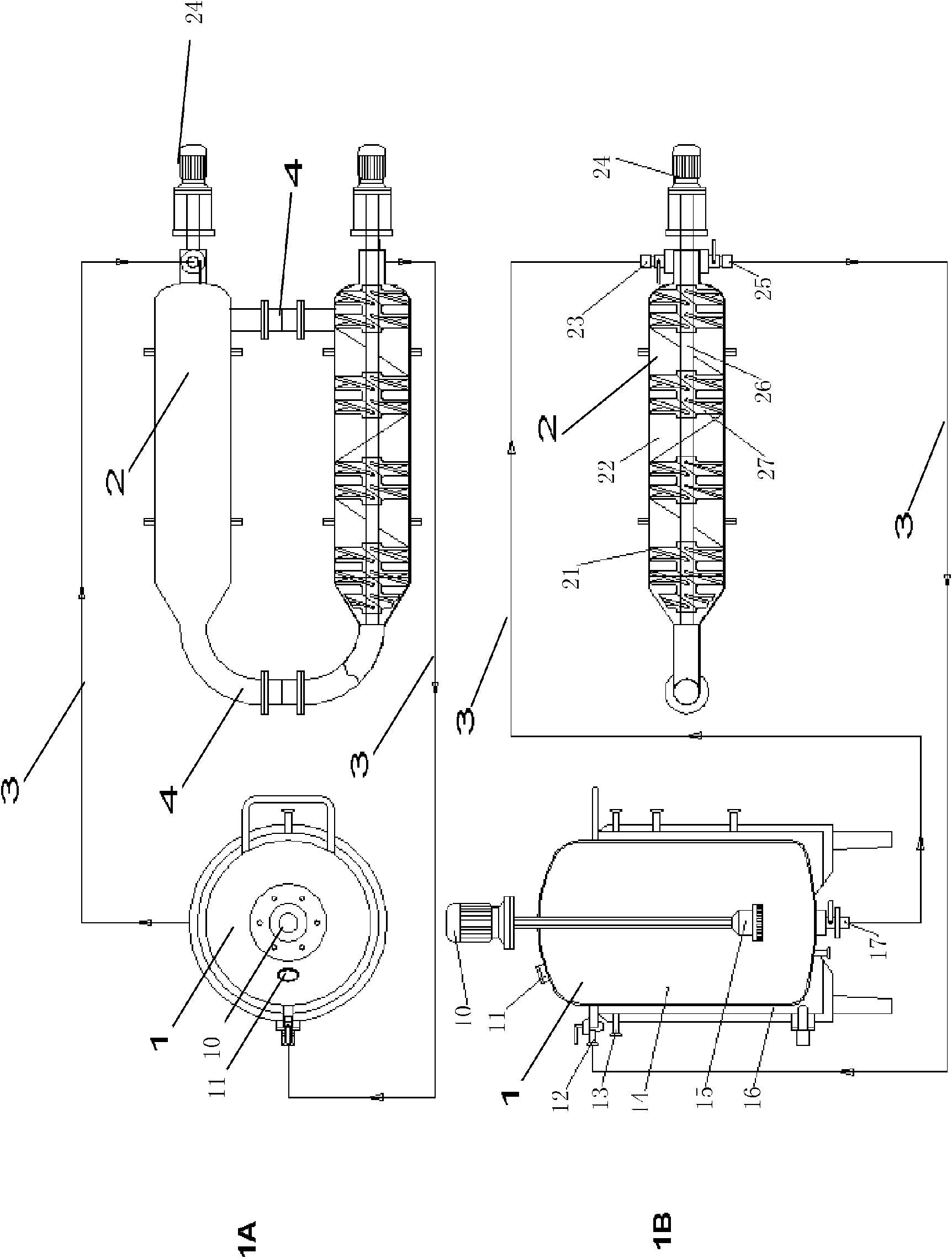 Double-body circulatory cellulose enzymatic hydrolysis reactor and application thereof