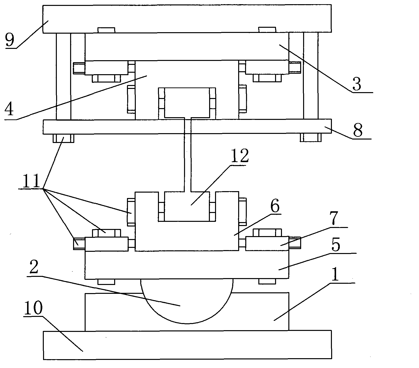 Stiffened plate structure axial compression stability test clamp and method