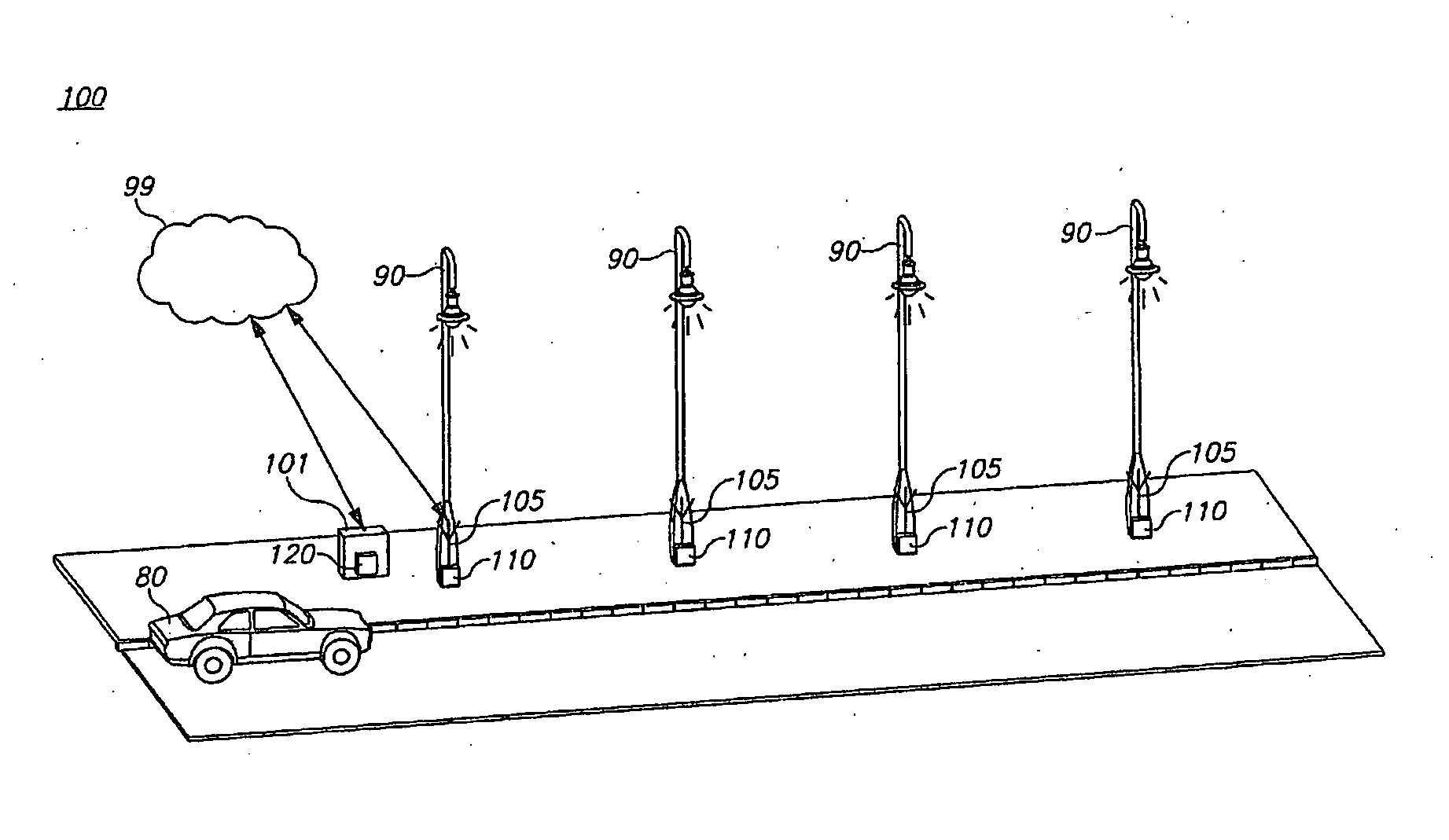 Road illumination system