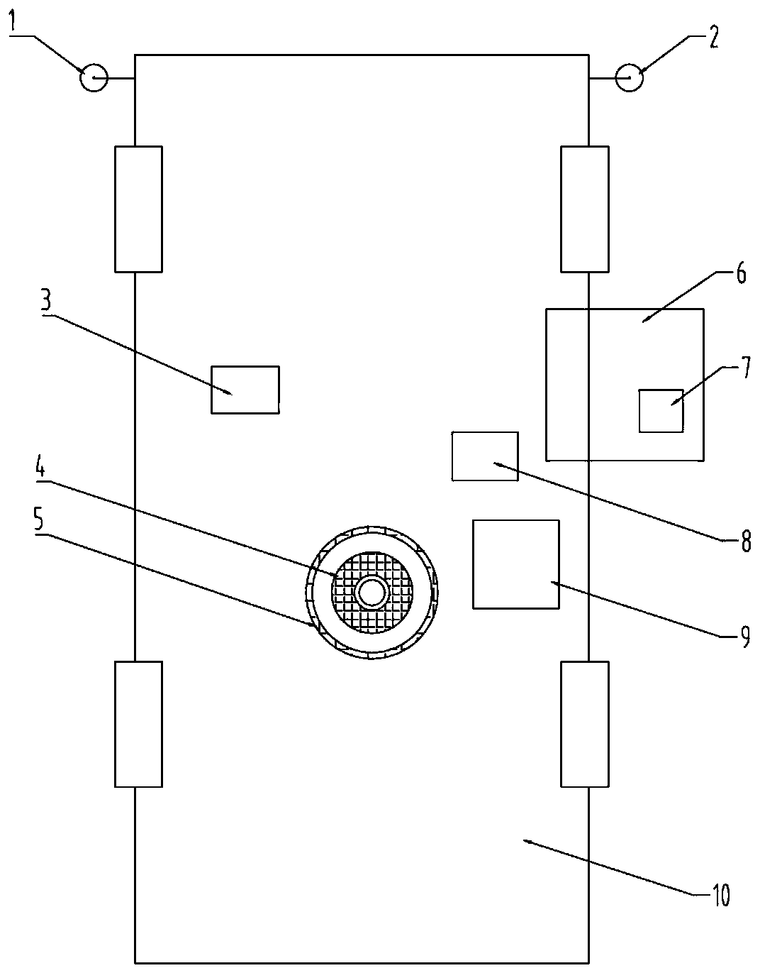 Intelligent marking vehicle capable of guiding automatic driving through Beidou satellite and control method