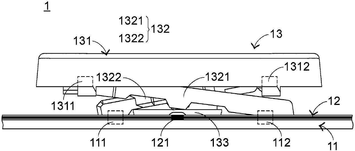 Keyboard and laptop computer employing same