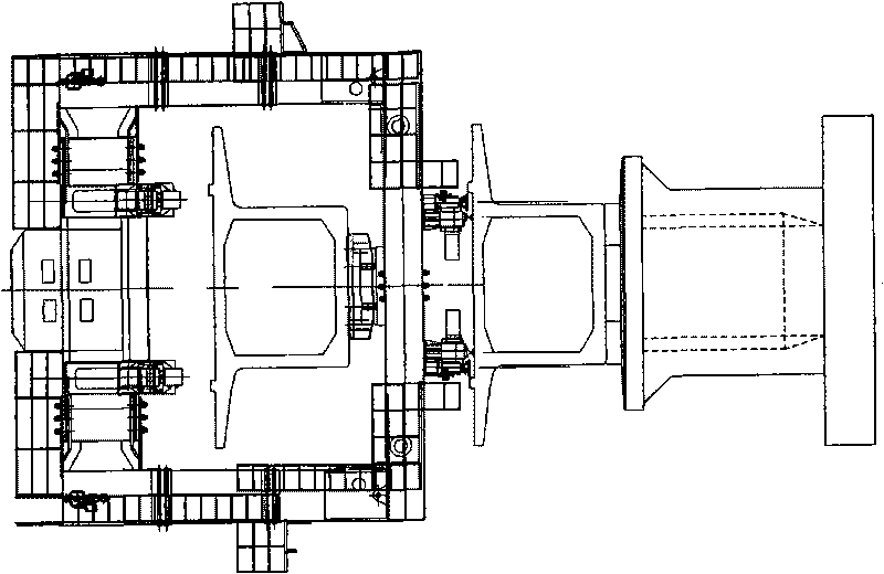 Bionic leg system for machine cat type railway bridge erecting machine