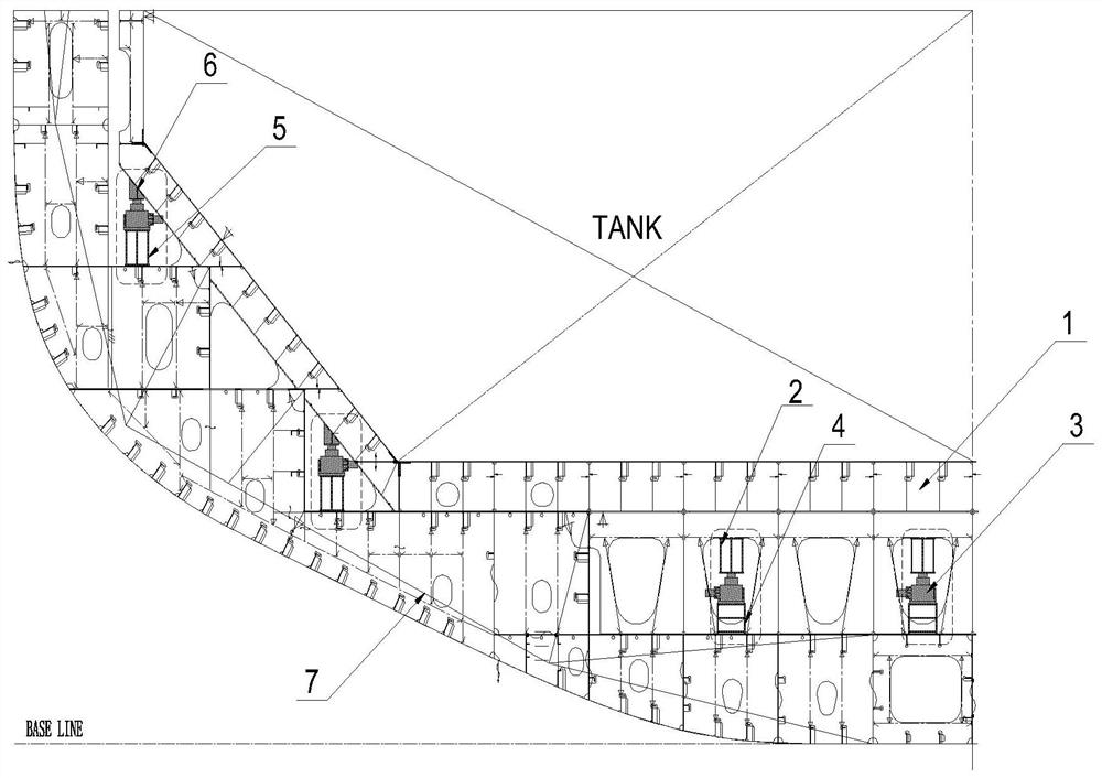 Accurate positioning method for ship single shell block on wharf