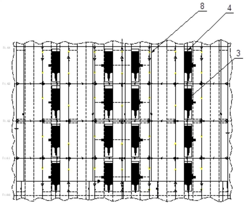 Accurate positioning method for ship single shell block on wharf