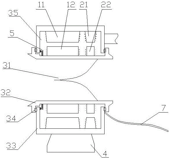 Horizontal type center-through reversely-installed inclined-jet hydraulic generator and acting method thereof