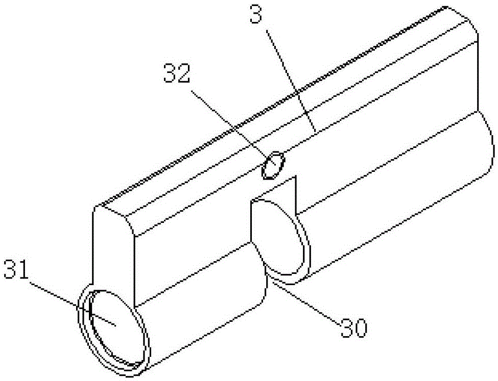 A lock body processing machine tool