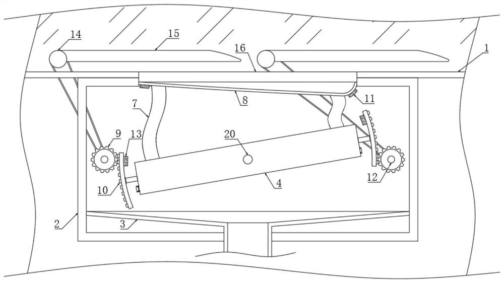 Energy-saving type new energy vehicle windscreen wiper driving structure