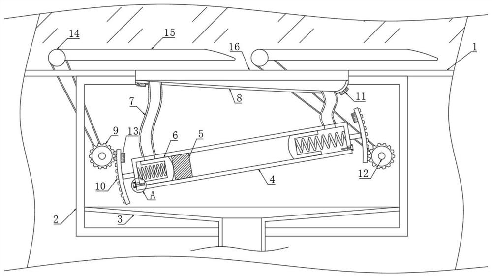 Energy-saving type new energy vehicle windscreen wiper driving structure