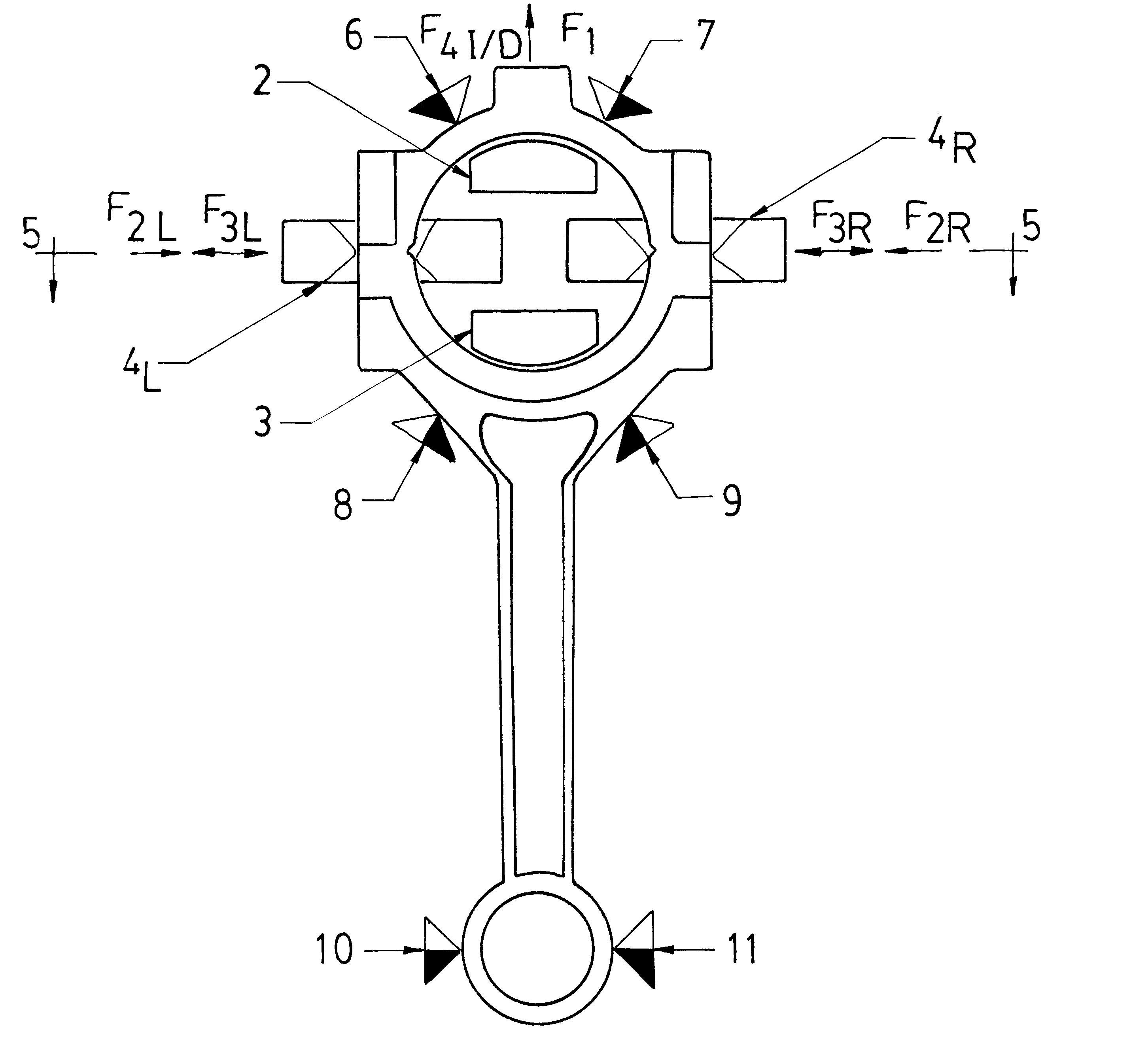 Process to fracture connecting rods and the like with resonance-fatigue