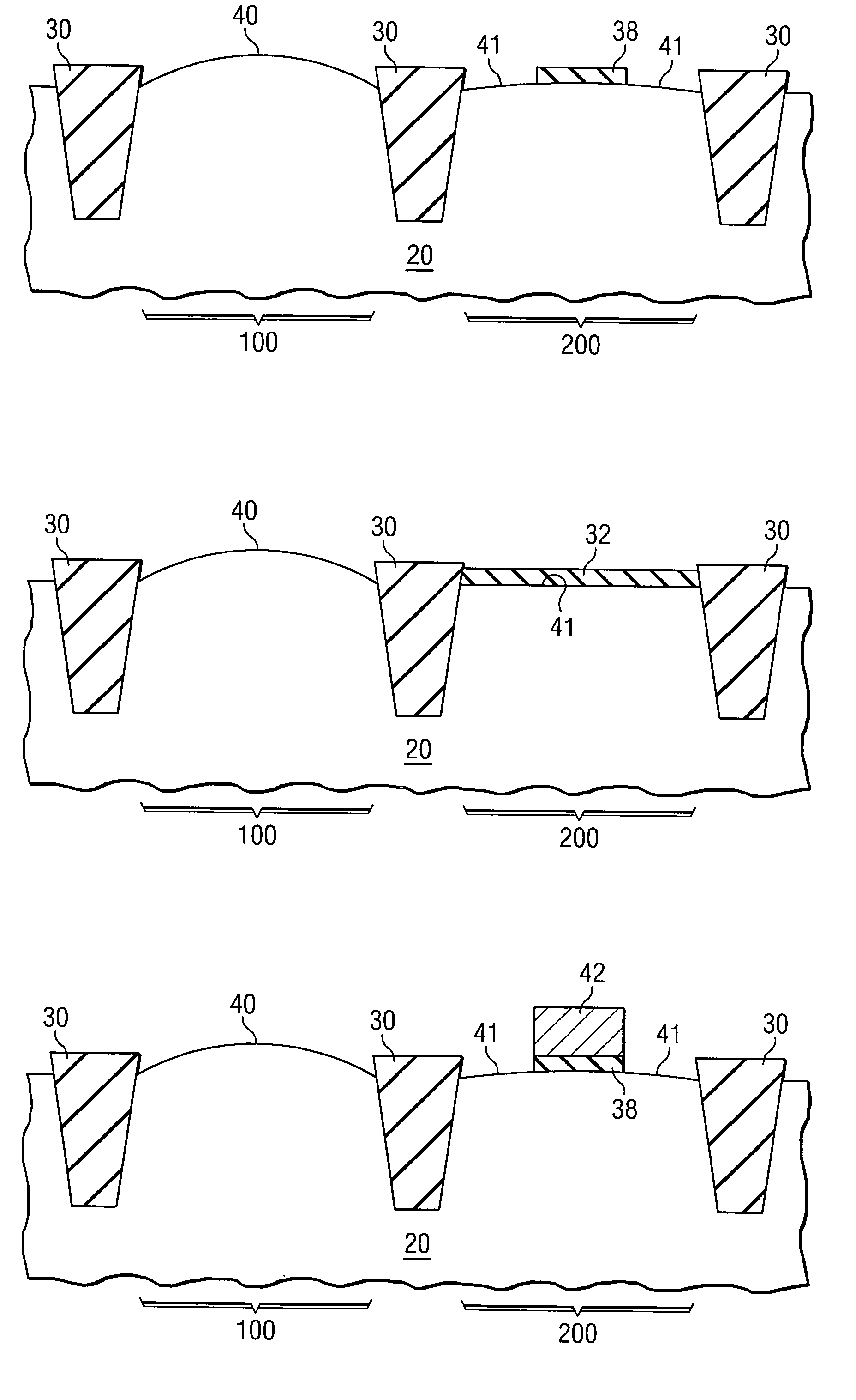 Pre-gate dielectric process using hydrogen annealing