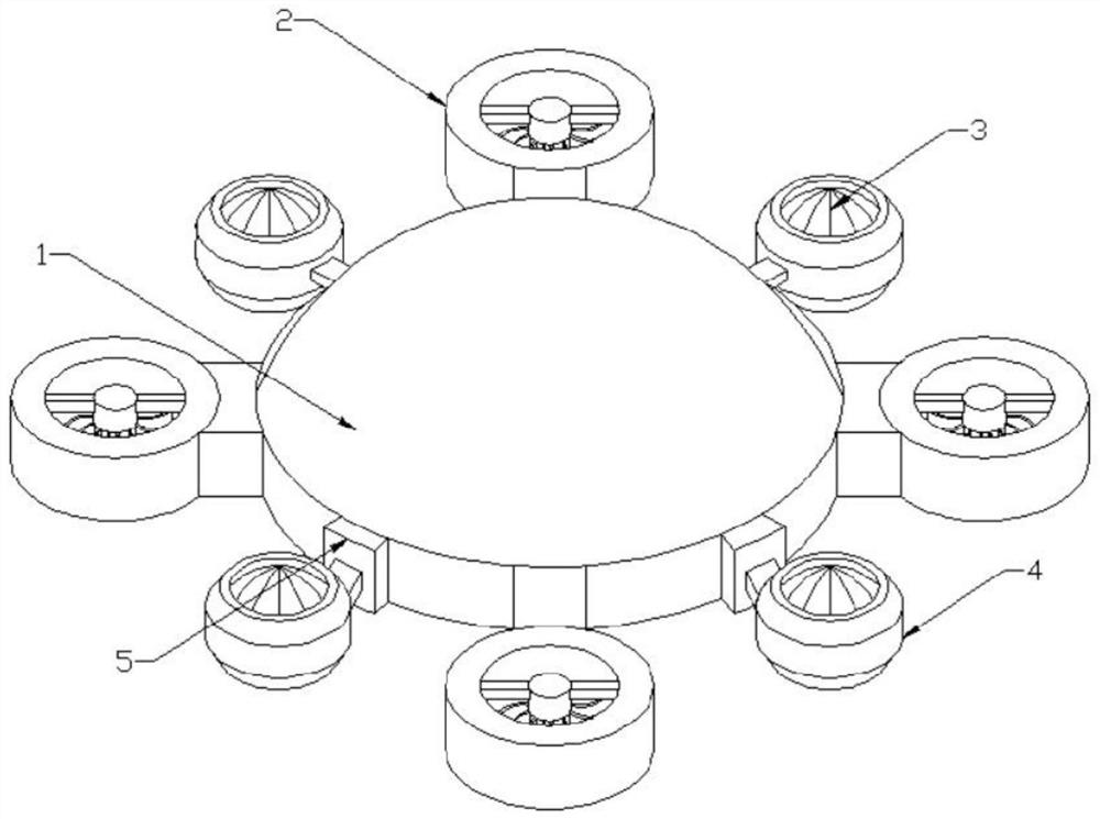 A kind of aerial photography unmanned aerial vehicle descent deceleration device