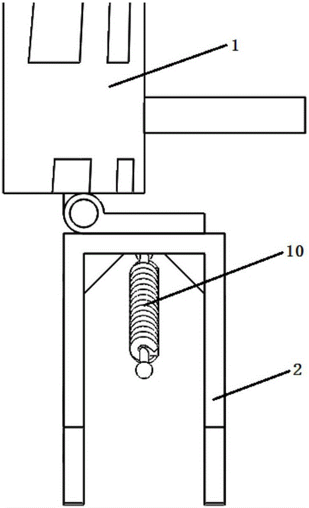 Bearing device for hip exoskeleton