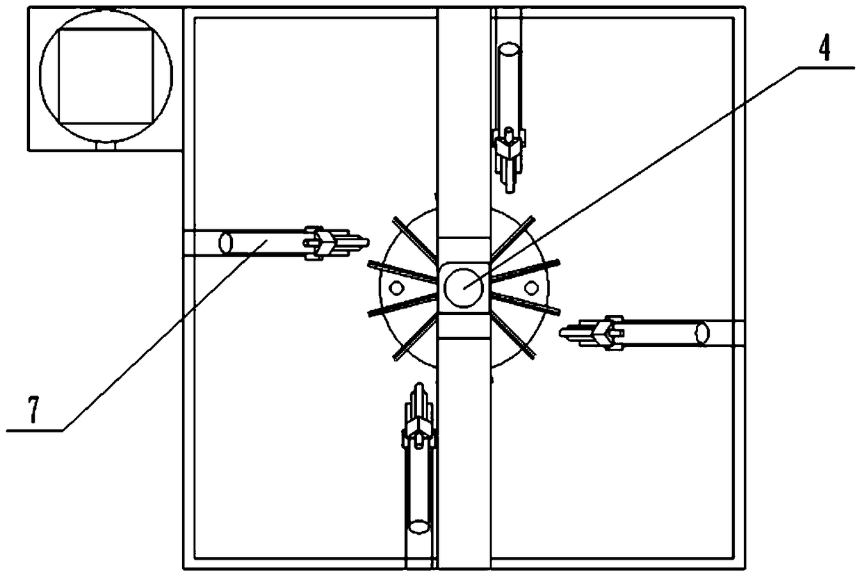 An ultrasonic polishing device using gas-liquid-solid three-phase abrasive flow