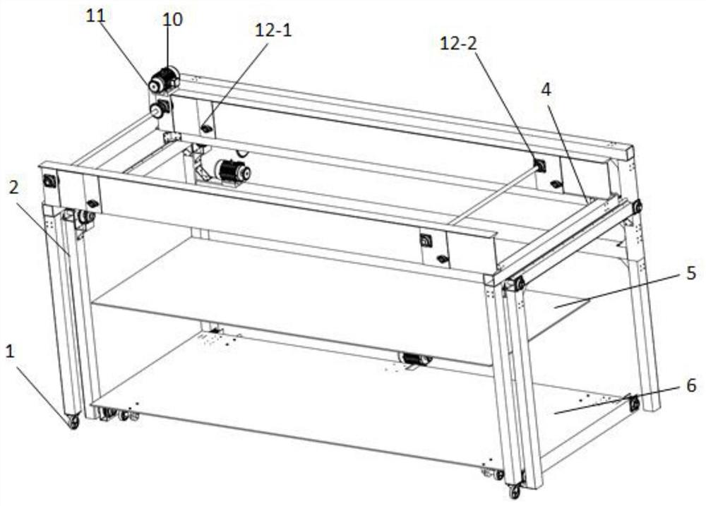 Single double-layer unobstructed side garage installation