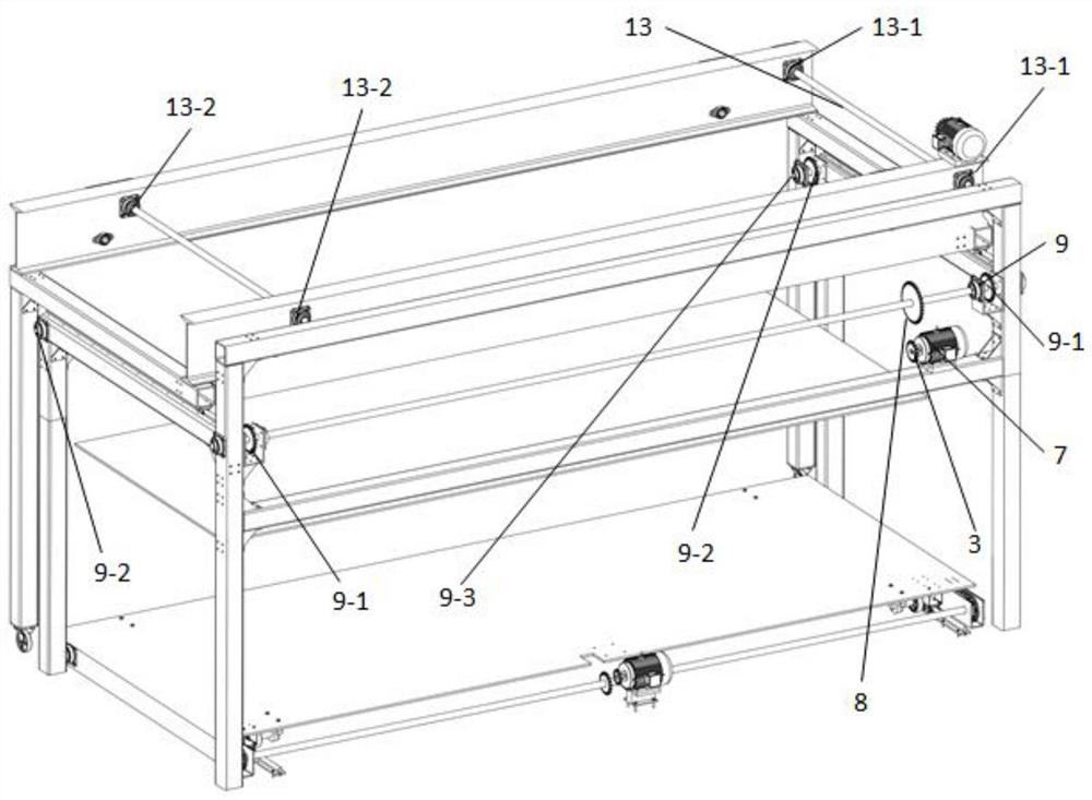 Single double-layer unobstructed side garage installation