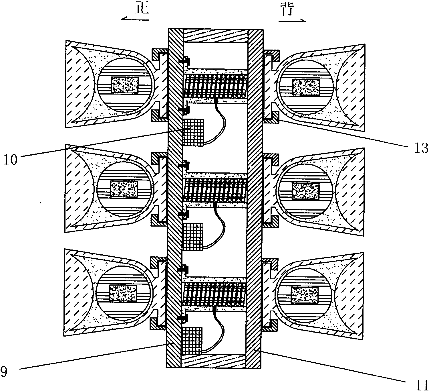 Compass array display device