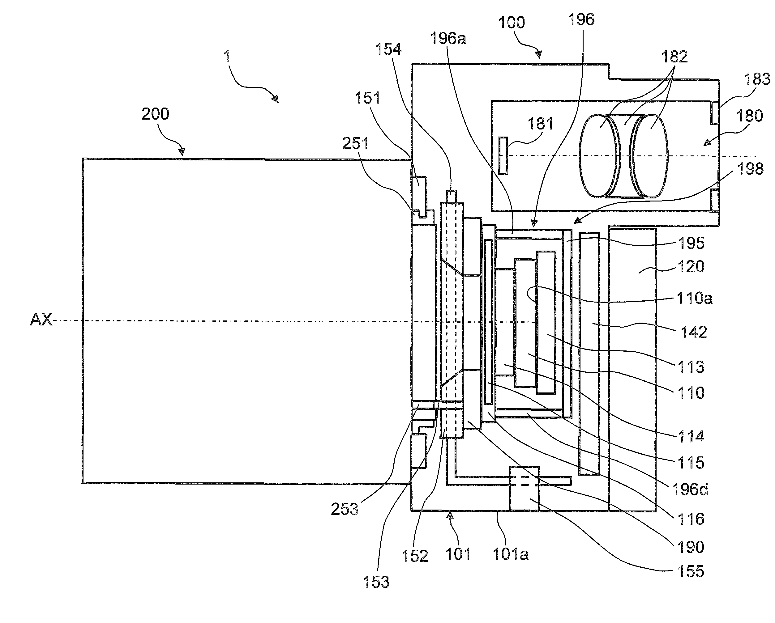 Camera body and imaging device equipped with same