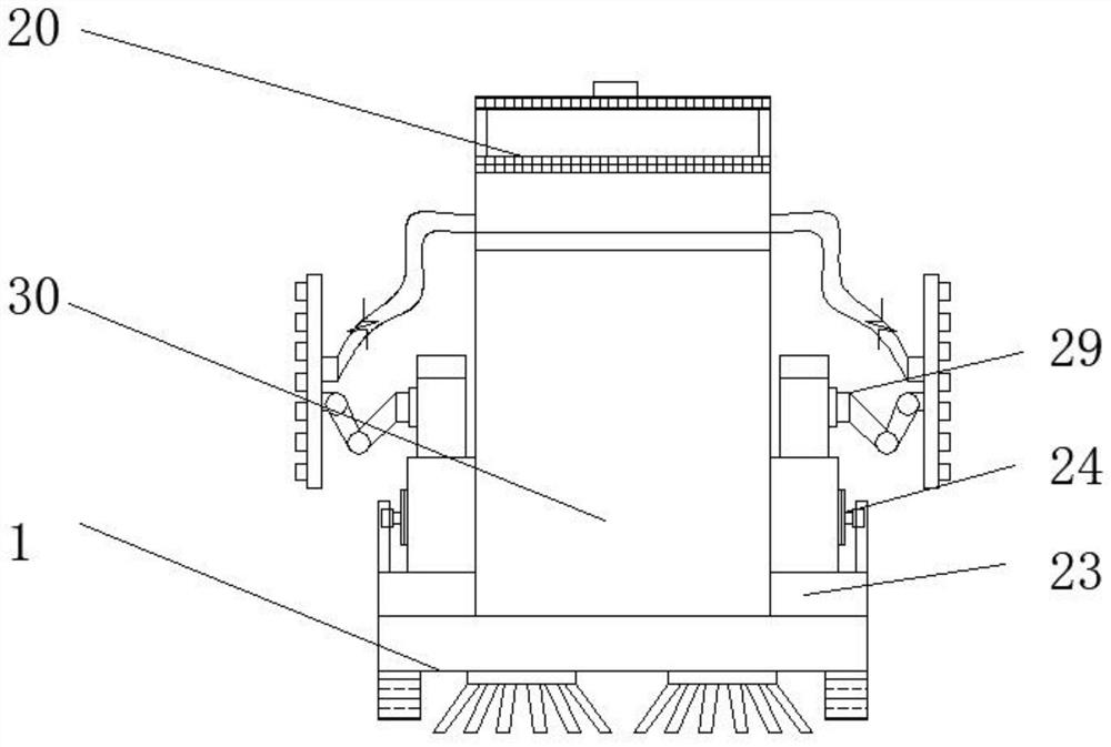 Multifunctional small environmental sanitation cleaning vehicle for road cleaning