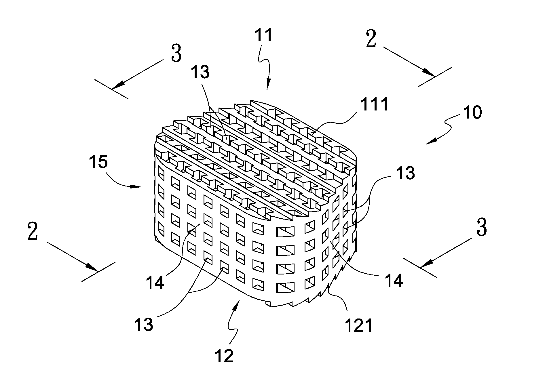 Spinal implant with bone engaging projections