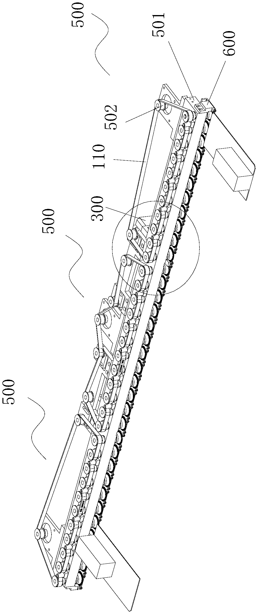 Naked guide rail of automatic optic inspection device