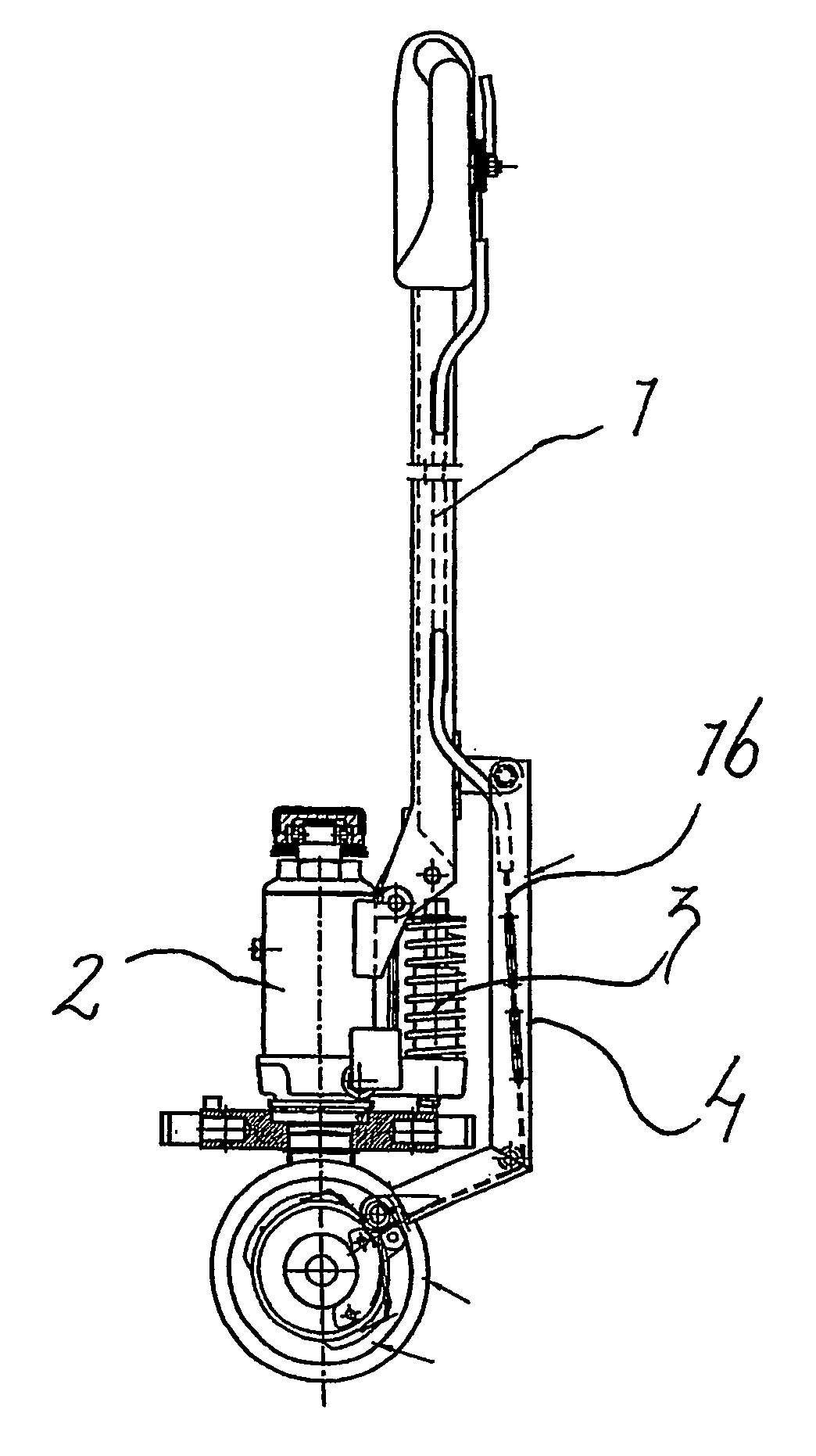 Device at handtruck