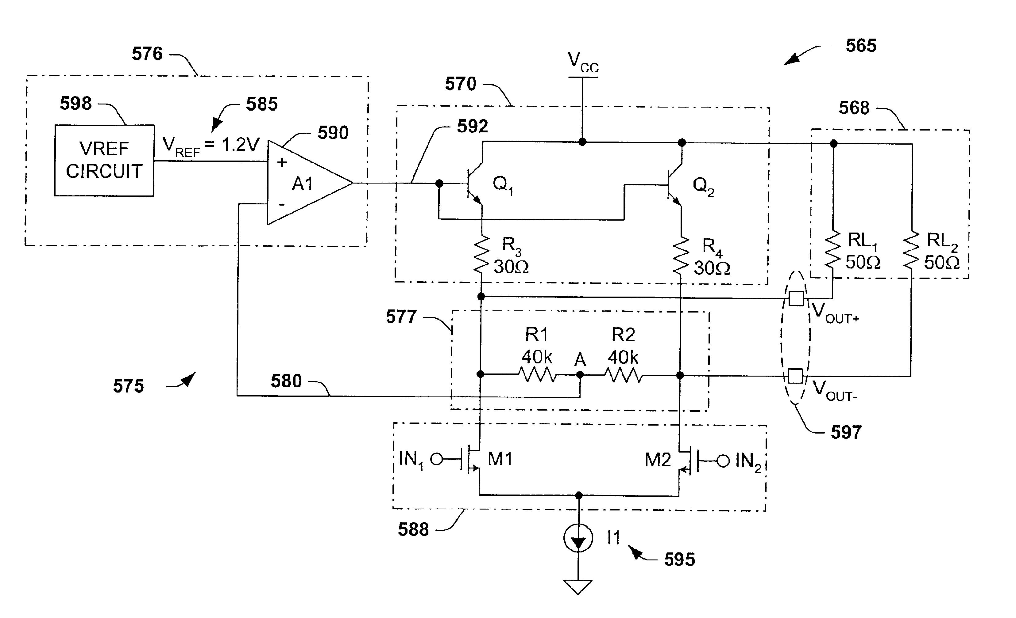 Interchangeable CML/LVDS data transmission circuit