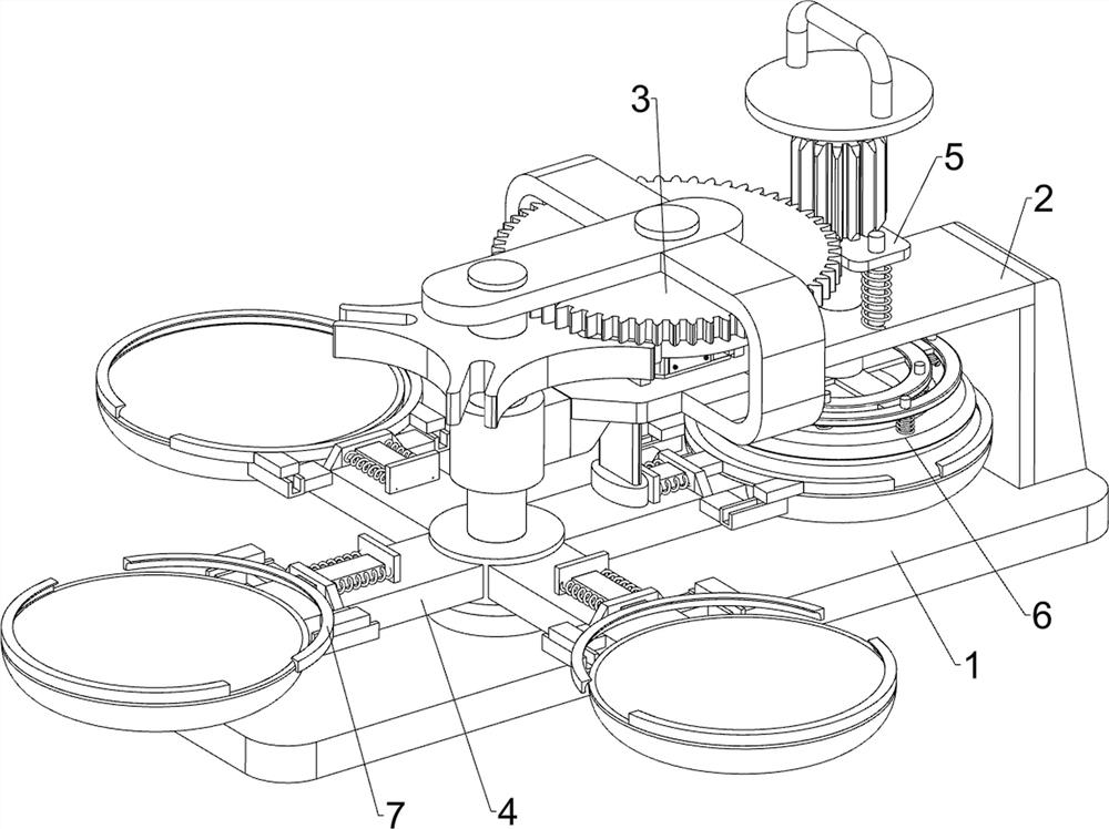 Polishing equipment for stainless steel dinner plate machining