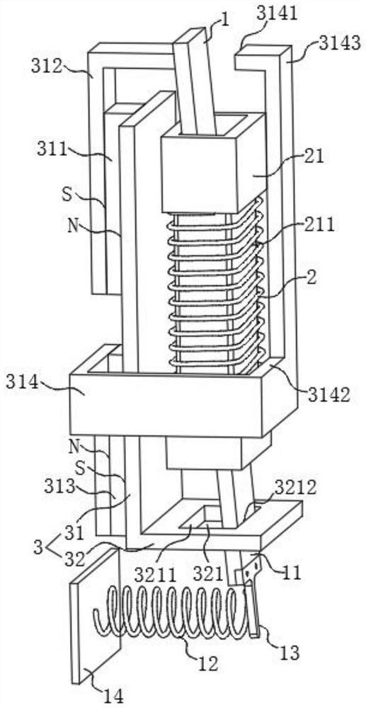 Power generation structure and door magnetic switch