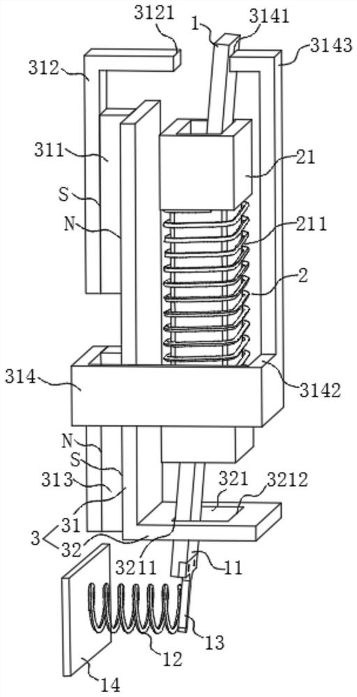 Power generation structure and door magnetic switch