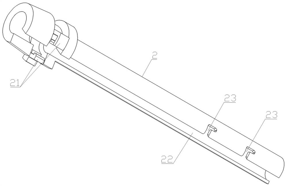 Abdominal drainage tube fixing assembly and method for jointly clamping inside and outside abdominal wall