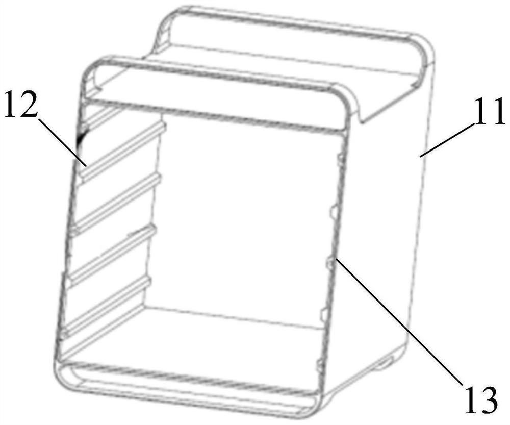 Standard modular expandable mobile energy storage power supply structure