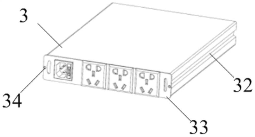 Standard modular expandable mobile energy storage power supply structure