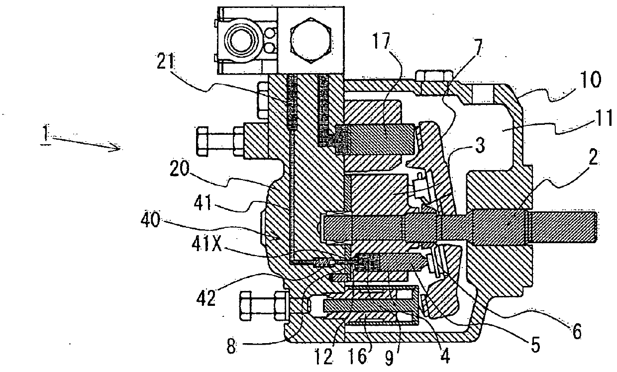 Variable displacement piston pump for speed control