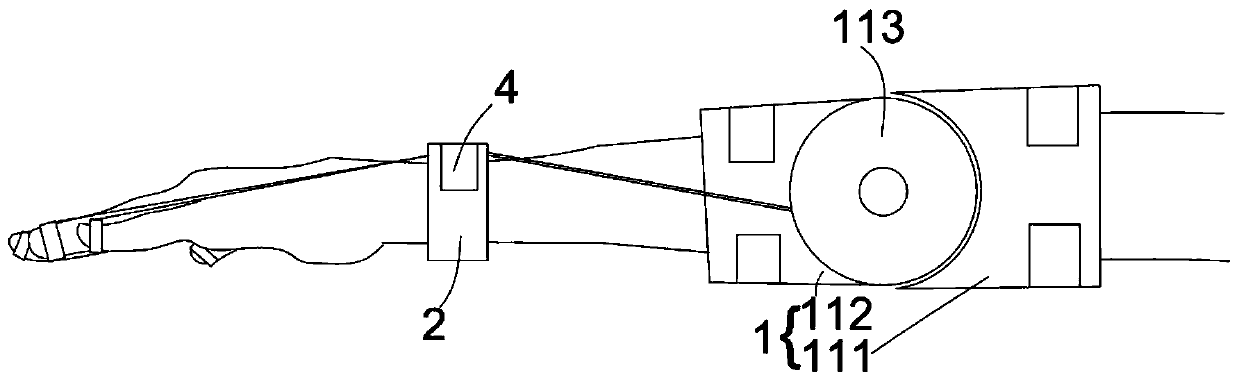 Self-service finger flexion and extension exercise and auxiliary massage device for stroke patients