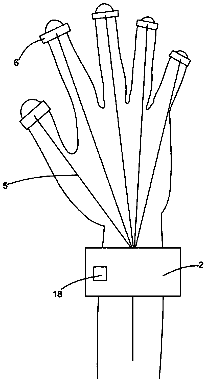 Self-service finger flexion and extension exercise and auxiliary massage device for stroke patients