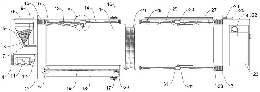 Blockage clearing device for multi-air-preheater system and blockage clearing method of blockage clearing device