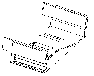 Storage drawer with coiled energy storage pushing trolley