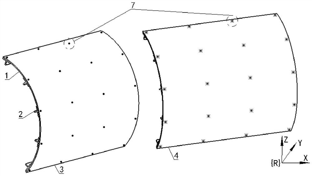 A method of improving the overall pose accuracy of components by optimizing and constructing measurement points