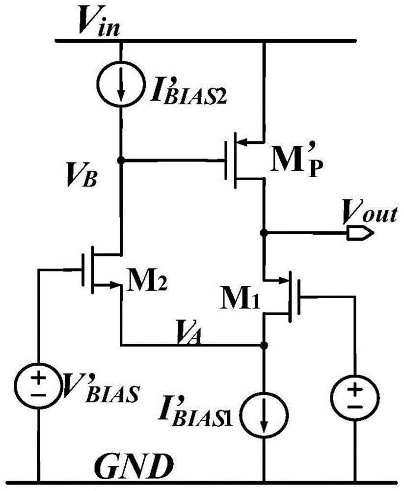 A cascode fully integrated low-leakage linear regulator circuit