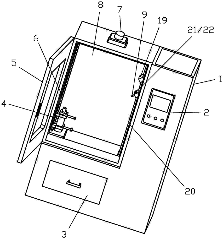 Spraying electric mark resistance test device