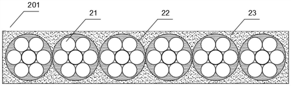 Flexible pipe for conveying oil gas and hydrogen and preparation method thereof