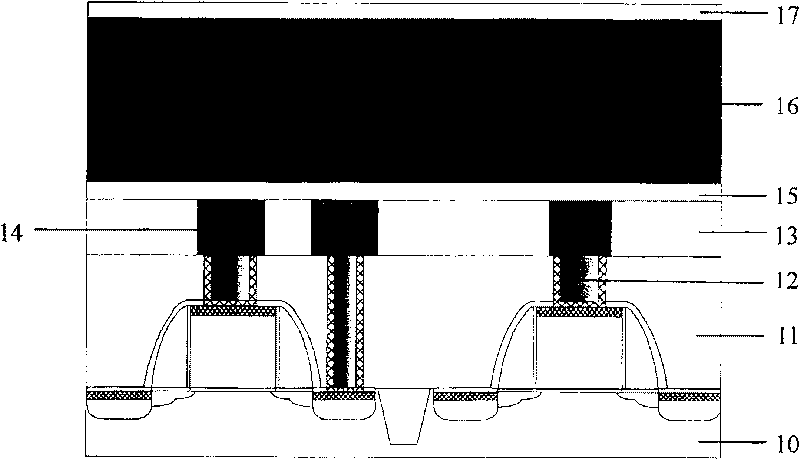 Method for removing photoresist graph in forming process of dual embedded structure